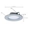 Satco 9 Watt LED Downlight Retrofit 5-6 Inch CCT Selectable 120 Volts Brushed Nickel Finish S11836R1 - alternate 3